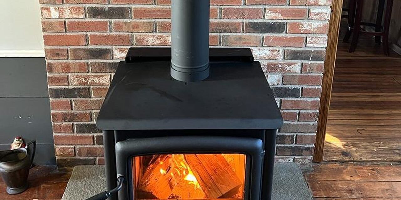 wood-stove-center-room Installing a wood stove in the center of a room