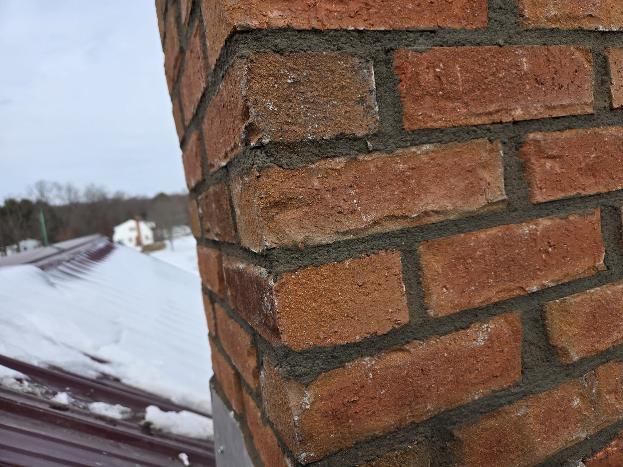 east-windsor-ct-brickwork-detail Close-up of new brickwork on an East Windsor, Connecticut chimney